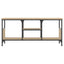 tv-bord 100x35x45 cm konstrueret træ og jern sonoma-eg