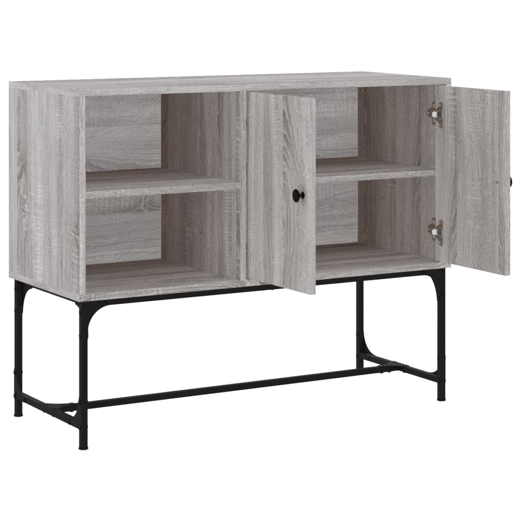 skænk 100x40x79,5 cm konstrueret træ grå sonoma-eg