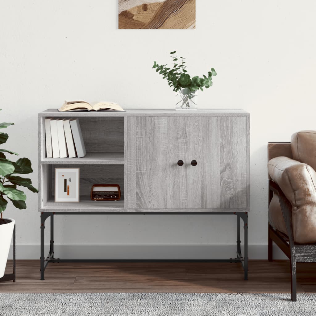 skænk 100x40x79,5 cm konstrueret træ grå sonoma-eg