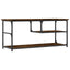tv-bord 103x38x46,5 cm konstrueret træ og stål røget eg