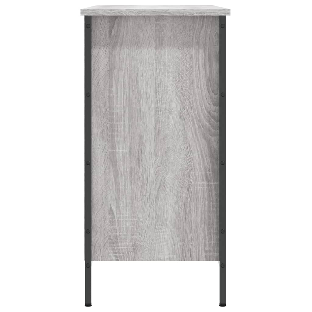 skoskab 100x35x70 cm konstrueret træ grå sonoma-eg
