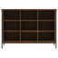 skoskab 100x35x70 cm konstrueret træ brun egetræ