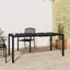 havebord 165x80x72 cm stål antracitgrå