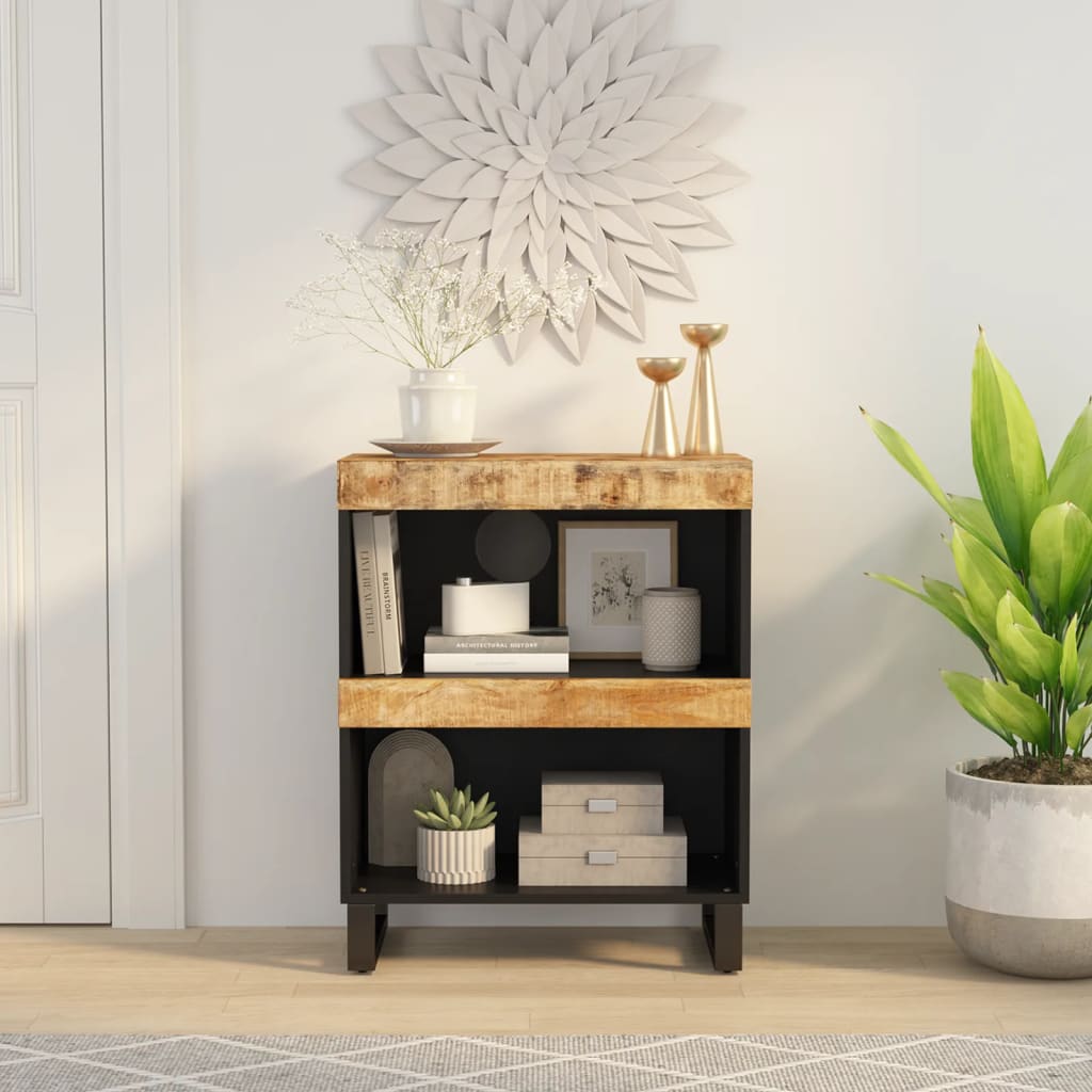 skab 60x33x75 cm massivt mangotræ