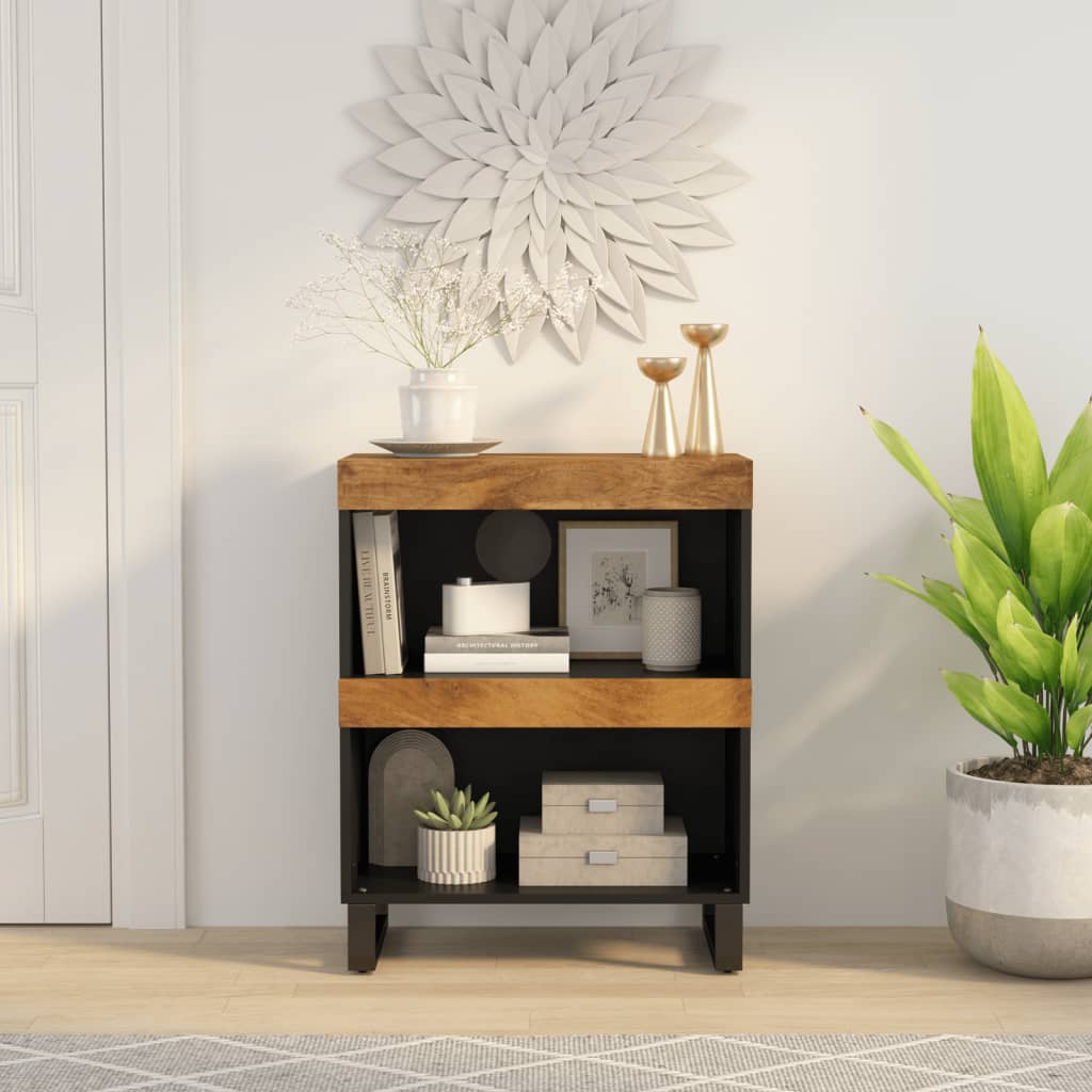 skab 60x33x75 cm massivt mangotræ