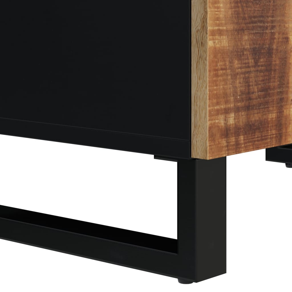 skænk med 4 låger 60x33x75 cm massivt mangotræ