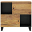 skænk med 2 låger 80x33x75 cm massivt mangotræ
