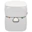 transportabelt campingtoilet 22+12 l HDPE grå og hvid