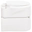 bærbart campingtoilet 24+17 l HDPE og PP hvid