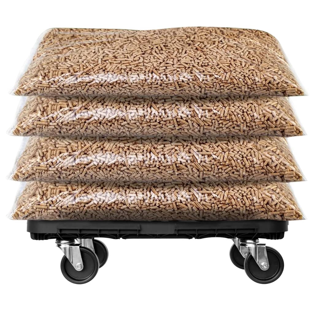 møbelhunde 2 stk. 300 kg polypropylen sort