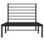 sengeramme med sengegavl 107x203 cm metal sort