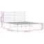 sengeramme med sengegavl 135x190 cm metal sort