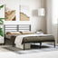 sengeramme med sengegavl 140x200 cm metal sort