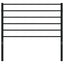 udskiftningsgavl 80 cm metal sort