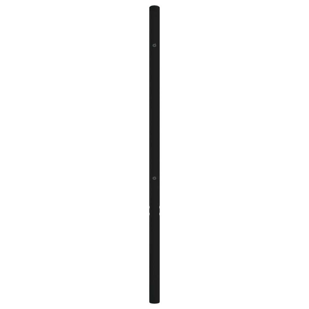 udskiftningsgavl 80 cm metal sort