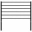 udskiftningsgavl 90 cm metal sort