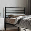 udskiftningsgavl 90 cm metal sort