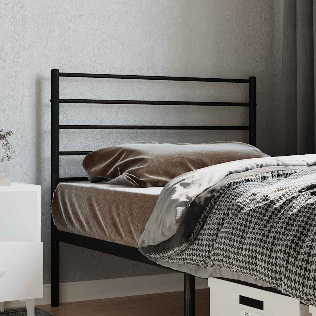 udskiftningsgavl 90 cm metal sort