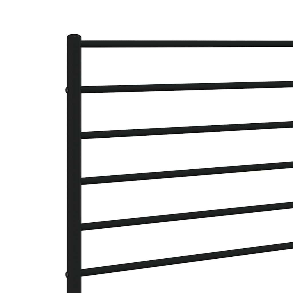 udskiftningsgavl 120 cm metal sort