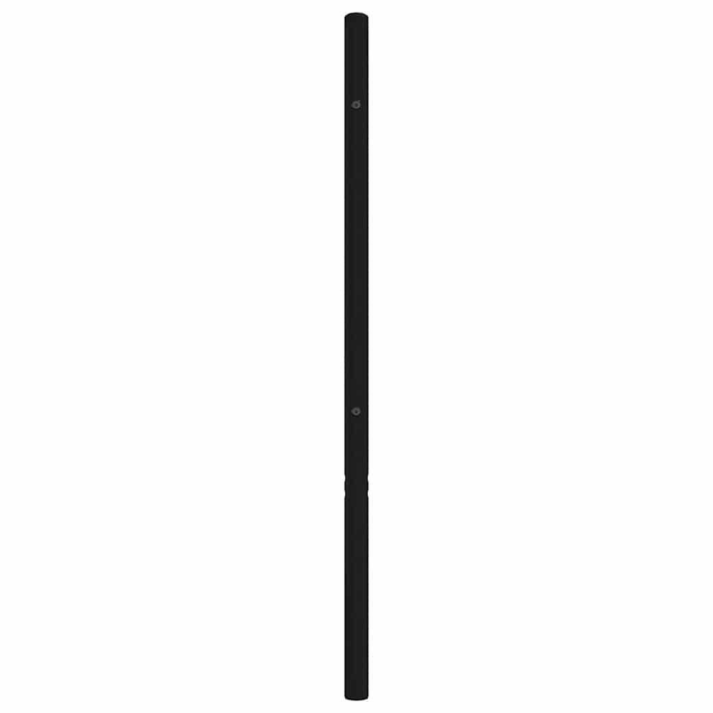 udskiftningsgavl 135 cm metal sort