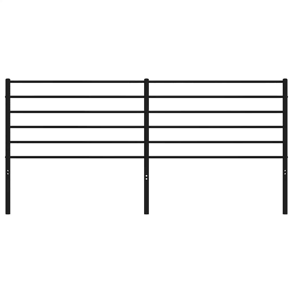 udskiftningsgavl 180 cm metal sort