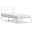 sengeramme med sengegavl 90x190 cm metal hvid