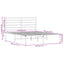 sengeramme med sengegavl 120x190 cm metal hvid