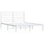 sengeramme med sengegavl 120x200 cm metal hvid