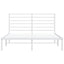 sengeramme med sengegavl 120x200 cm metal hvid