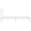 sengeramme med sengegavl 120x200 cm metal hvid