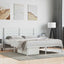 sengeramme med sengegavl 120x200 cm metal hvid