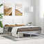 sengeramme med sengegavl 140x190 cm metal hvid