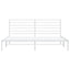 sengeramme med sengegavl 180x200 cm metal hvid