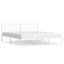 sengeramme med sengegavl 183x213 cm metal hvid