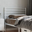 udskiftningsgavl 80 cm metal hvid