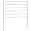 udskiftningsgavl 100 cm metal hvid