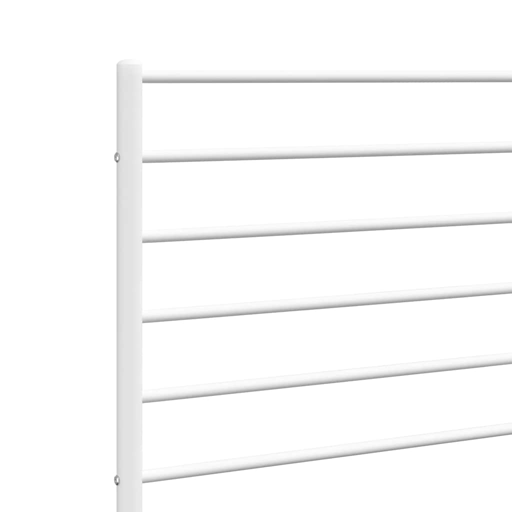 udskiftningsgavl 135 cm metal hvid