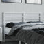 udskiftningsgavl 160 cm metal hvid