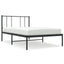 sengeramme med sengegavl 107x203 cm metal sort