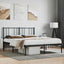 sengeramme med sengegavl 120x190 cm metal sort