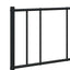 sengeramme med sengegavl 140x190 cm metal sort