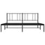 sengeramme med sengegavl 183x213 cm metal sort
