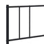 sengeramme med sengegavl 183x213 cm metal sort