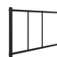 sengeramme med sengegavl og fodgærde 100x200 cm metal sort