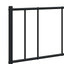 sengeramme med sengegavl og fodgærde 150x200 cm metal sort