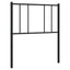 udskiftningsgavl 107 cm metal sort