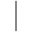 udskiftningsgavl 107 cm metal sort