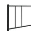 udskiftningsgavl 107 cm metal sort