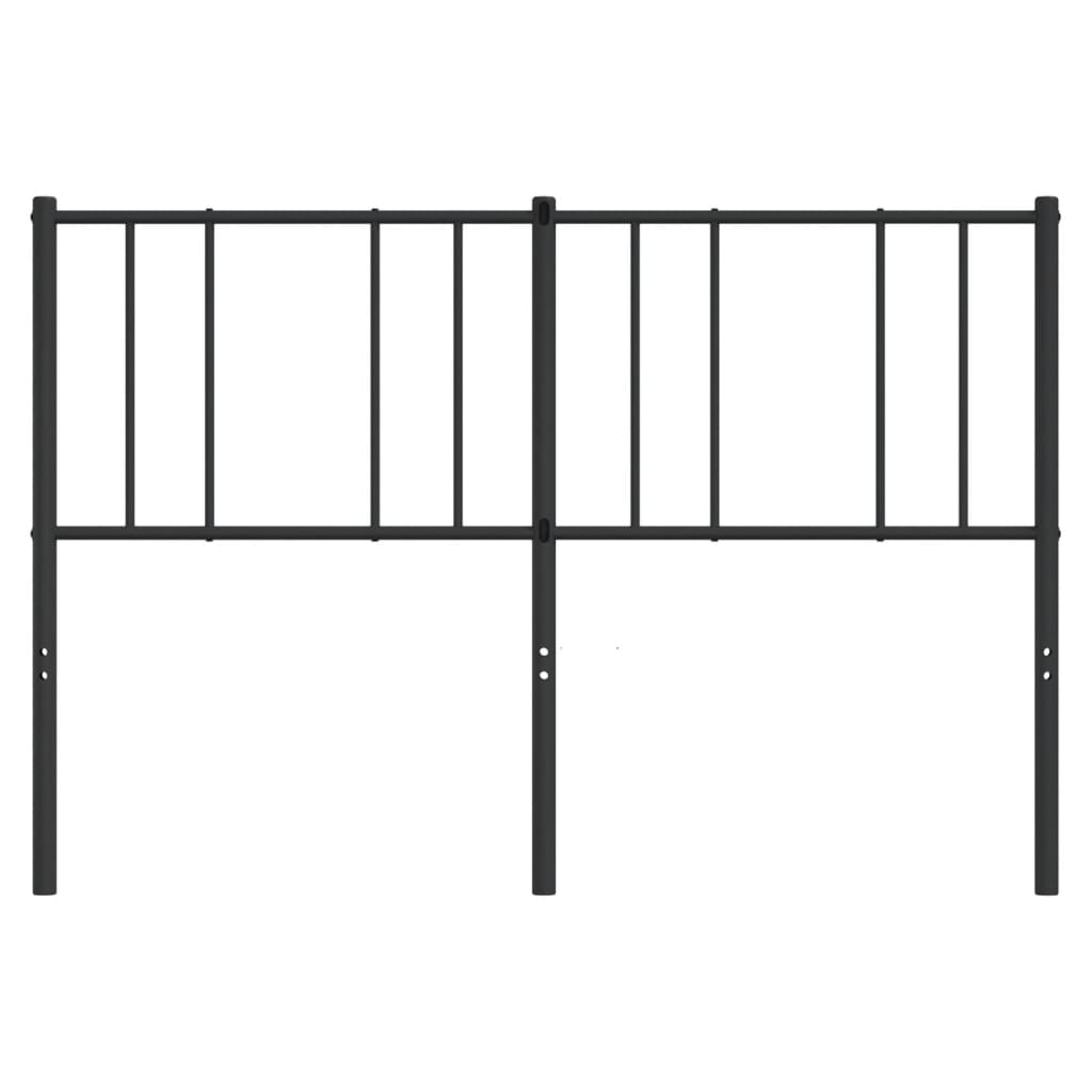 udskiftningsgavl 135 cm metal sort