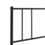 udskiftningsgavl 150 cm metal sort